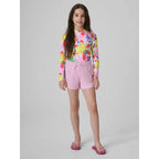 Girls' one-piece swimsuit with UPF50+ filter 4F 4FJRSS26USWSF144-92A