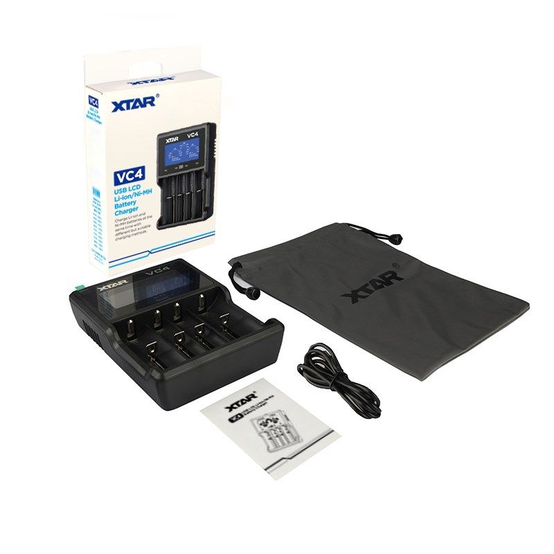 XTAR CHARGER FOR CYLINDRICAL LI-ION VC4 BATTERIES Baterie, akumulatorki i ładowarki/Ładowarki akumulatorowe (bez akumulatorków) Your Sports Performance