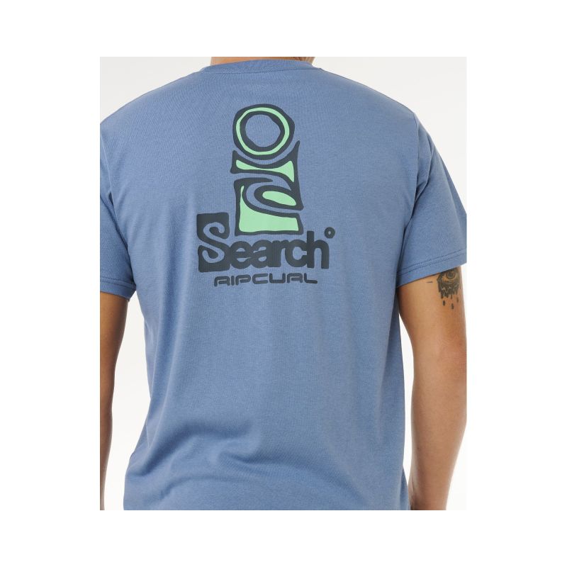 Men's RIP CURL Vaporcool Search Stack Tee Blue