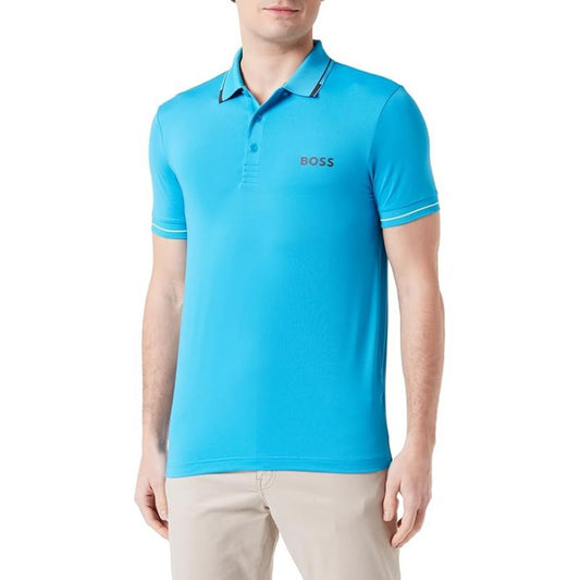 BOSS Paul Pro Men's Turquoise/Aqua Slim Fit Polo Shirt (50506203-442) Boss