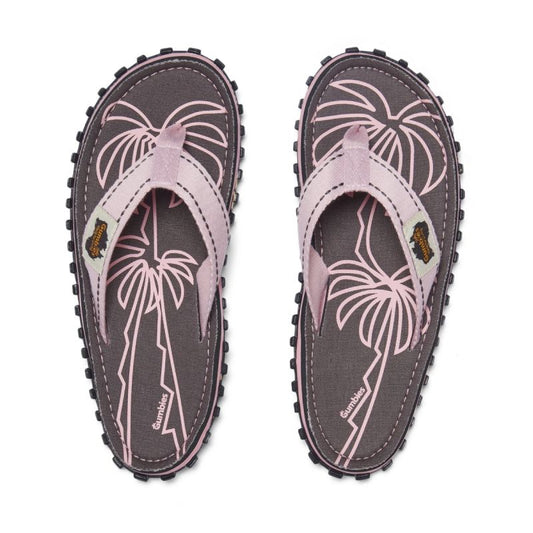 Gumbies unisex flip-flops ISLANDER FLIP-FLOP PALM LEAF PINK Gumbies