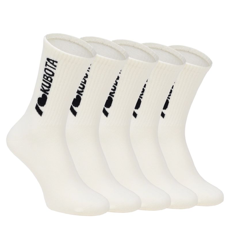 Kubota 5-pack of i love kubota socks cream K25SS-300-002-01-5 Kubota