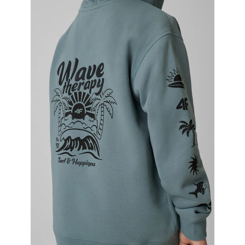 Boy's loose hooded sweatshirt 4F 4FJRSS26TSWSM3052-46S
