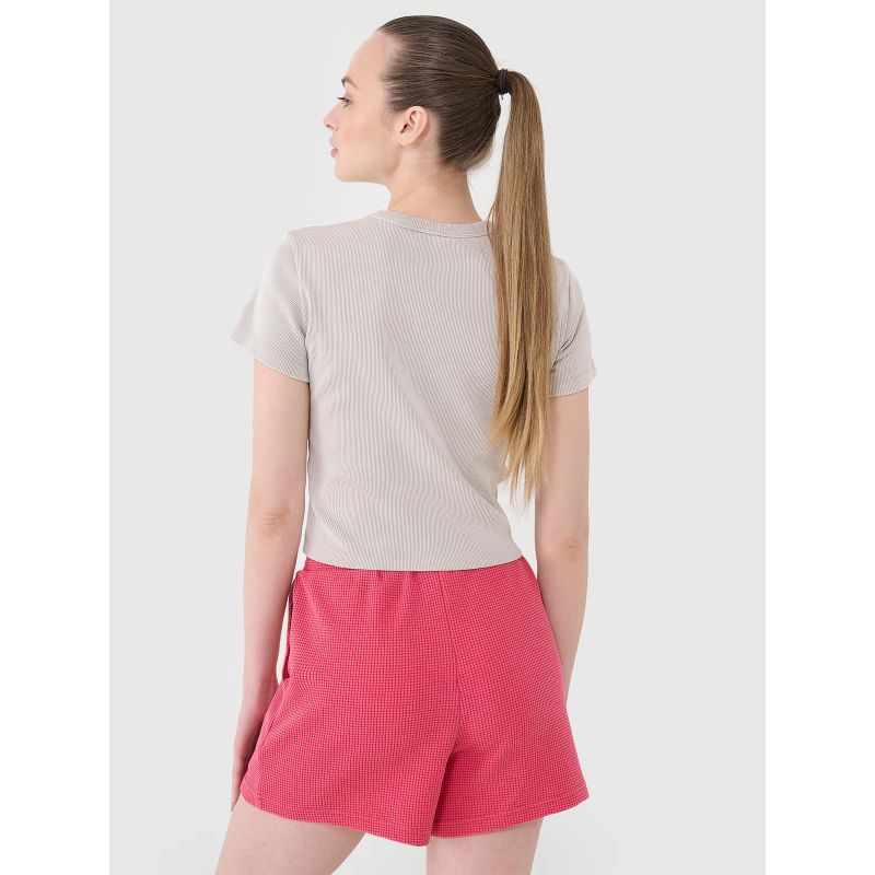 Women's casual waffle knit shorts 4F 4FRSS25TSHOF699-54S 4f