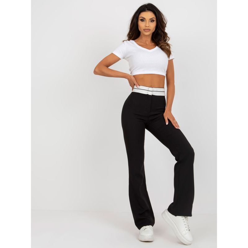 Black flared trousers without pockets (DHJ-SP-6971.33P) In preparation Your Sports Performance