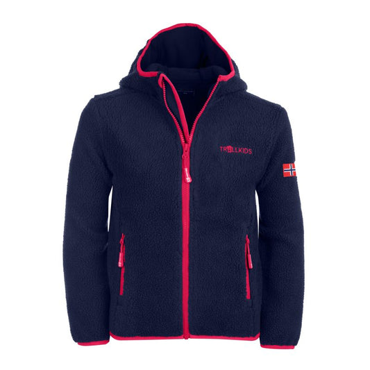 Trollkids Girls Mandal Jacket with Hood for Girls Navy Blue (358-114) In preparation Your Sports Performance