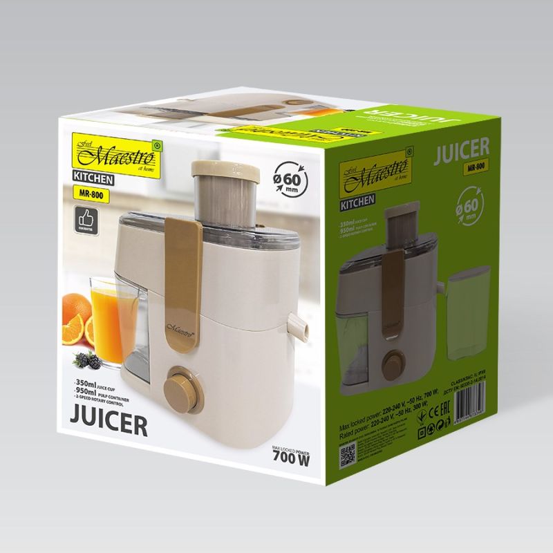700W MR-800 MAESTRO Juicer AGD - Produkty/Sokowirówki Your Sports Performance