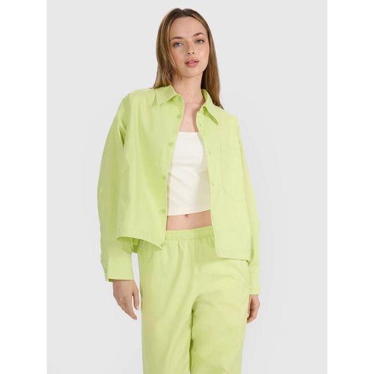 Women's oversize shirt with collar 4F 4FRSS25TSHIF130-73S *Kategoria tymczasowa Your Sports Performance
