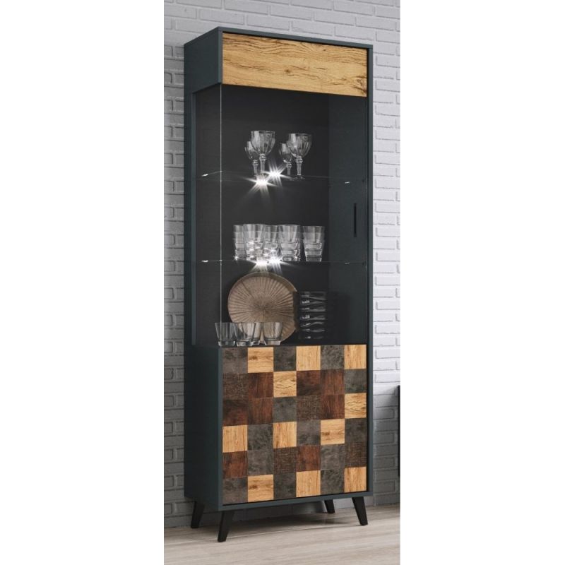 1D SOUL 192/60/45 display case Bufety i witryny/Bufety i witryny na drewnianej podstawie Your Sports Performance