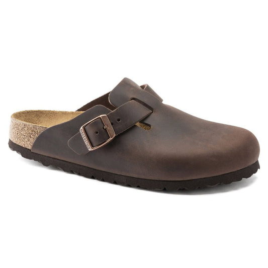Birkenstock Boston Habana Oiled Leather Regular Wide Women's/Men's Clogs (0860131) In preparation Your Sports Performance