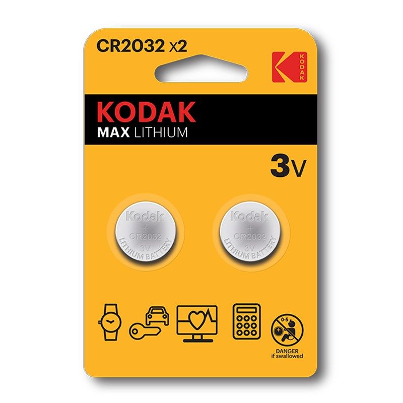 KODAK LITHIUM BATTERIES KCR2032 X 2PCS Baterie, akumulatorki i ładowarki/Baterie Your Sports Performance