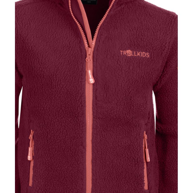 Trollkids Girls Mandal Jacket for Girls, Red (358-219) In preparation Your Sports Performance