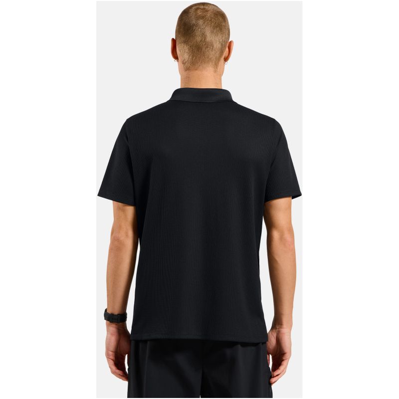 Men's Odlo CUBIC LIGHT Polo Shirt S/S, Black