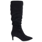 Sergio Leone KZ-28 Black Suede Insulated Low Heel Boots
