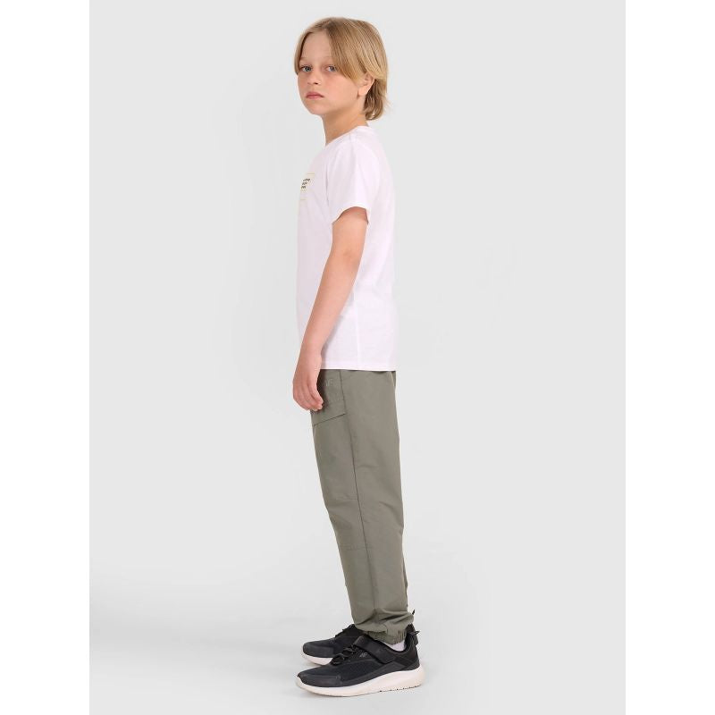 Boys' t-shirt with print 4F 4FJWAW25TTSHM2417-10S *Kategoria tymczasowa Your Sports Performance