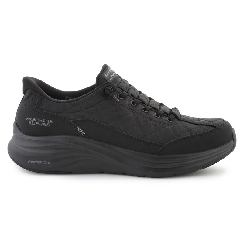 Skechers Slip-Ins: Contour Foam - Cozy 232619-BBK Black In preparation Your Sports Performance