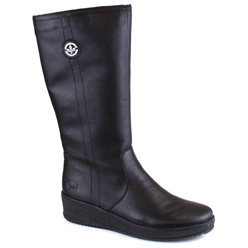 Leather waterproof boots insulated with sheep&#39;s wool Rieker W RKR237B Footwear/Outdoor/Rieker Your Sports Performance