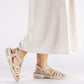 Women's beige wedge sandals Rieker 66201-62 Rieker