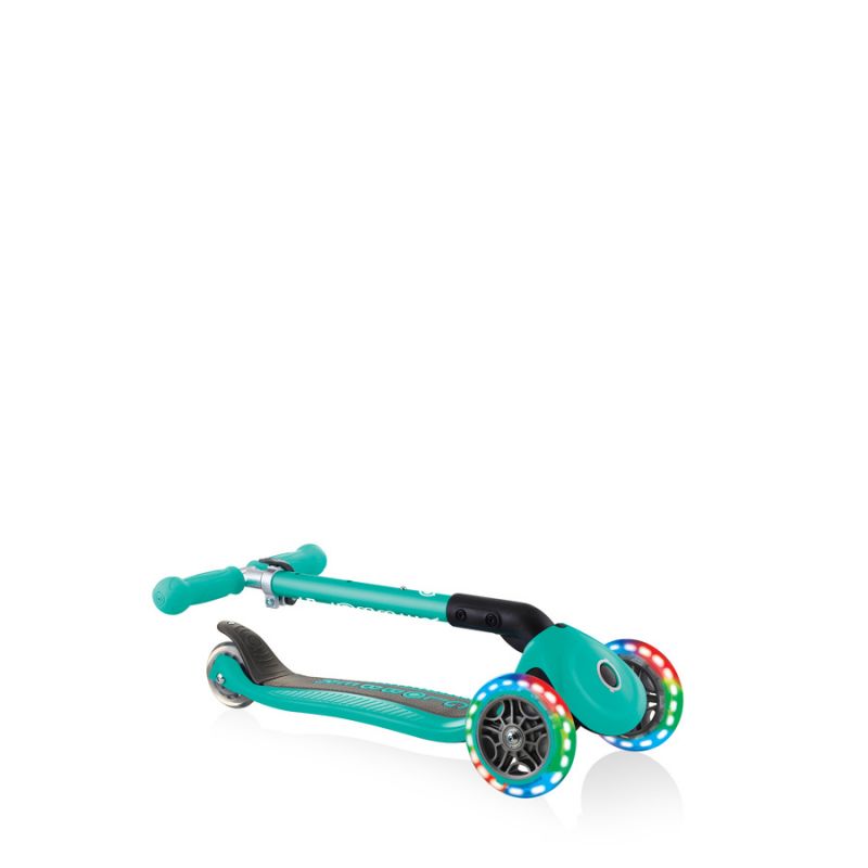3-wheel scooter Globber Foldable Lights Emerald Green Jr 437-107 Accessories/Skating/Hulajnogi Your Sports Performance