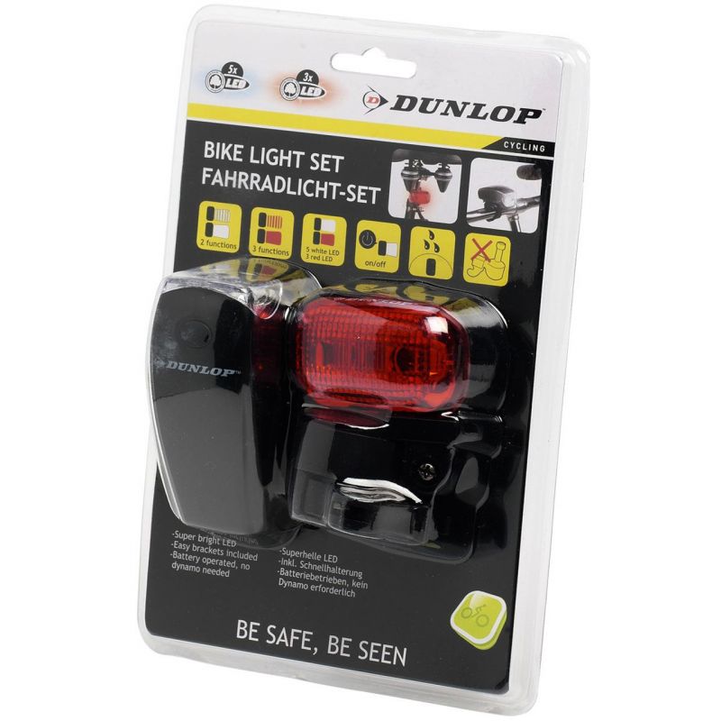 Set of Dunlop Led bicycle lights 416793 Accessories/Bicycle/Akcesoria rowerowe Your Sports Performance