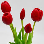 BOUQUET OF 5 RED TULIPS 39 CM LIKE LIFE SPRING DECORATION Home and Garden/Equipment Your Sports Performance