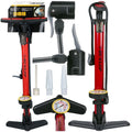 DUNLOP WORKSHOP BICYCLE PUMP 230 PSI (16 Bar) WITH MANOMETER RED Sport/Rowery/Akcesoria Rowerowe/Pompki Your Sports Performance