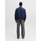 Jack&Jones Men's Bomber Jacket JJECHARGE STAND COLLAR BOMBER NOOS 12288895 NAVY BLAZER