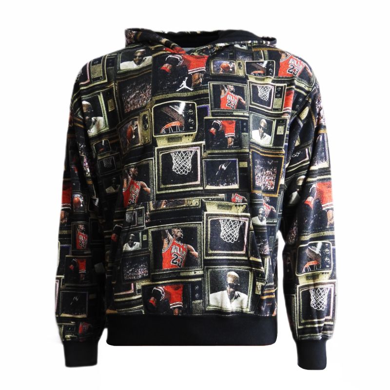 Men's Air Jordan Brooklyn Fleece Printed Pullover Hoodie - HV0552-010 AIR Jordan