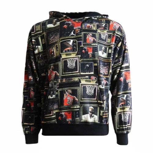 Men's Air Jordan Brooklyn Fleece Printed Pullover Hoodie - HV0552-010 AIR Jordan
