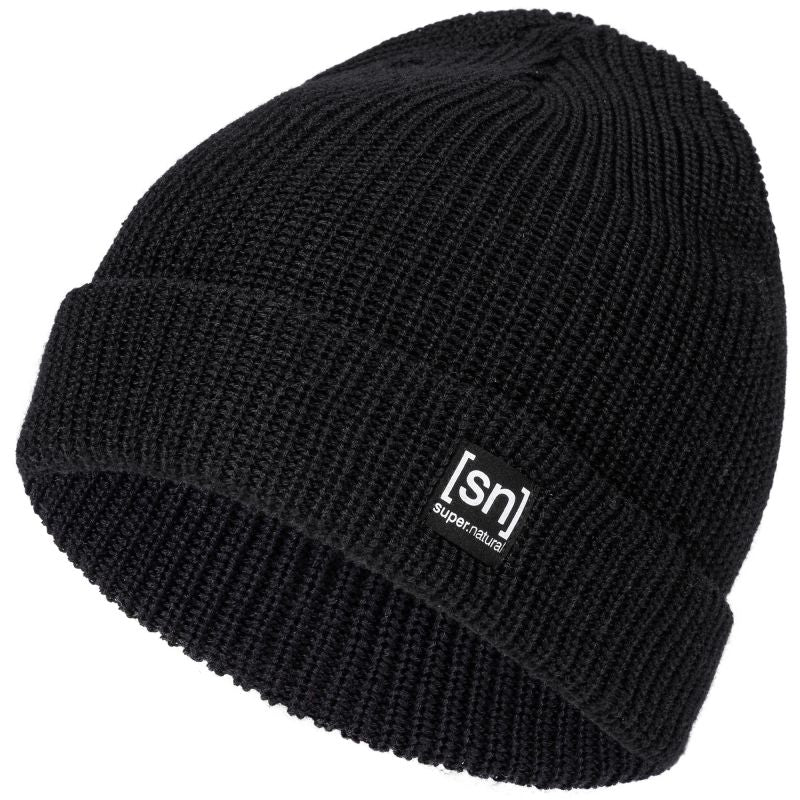 SUPER.NATURAL Riffler Beanie black, ONE SIZE