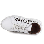 Women's leather platform shoes white Artiker 56C1167 Artiker