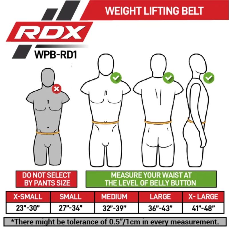 BODYBUILDING LEATHER BELT RD1 RDX BLACK S RDX - Pozostałe Your Sports Performance