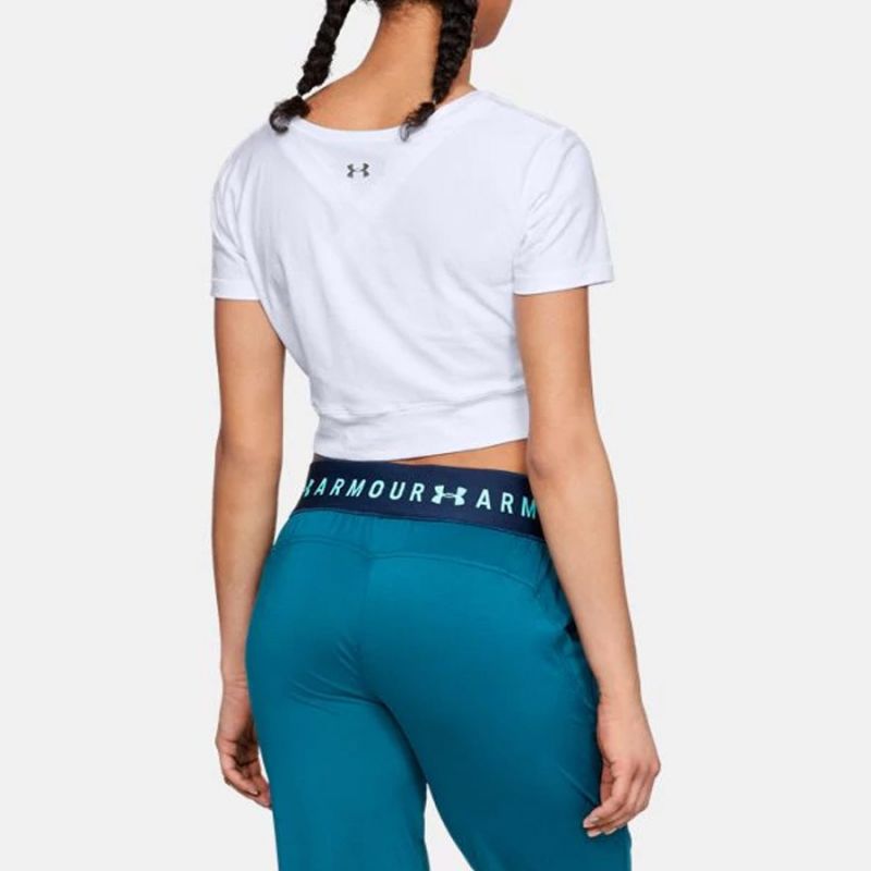 T-shirt Under Armor Lightweight Lux Crop Tee W 1305484-100 Clothing/Training Your Sports Performance