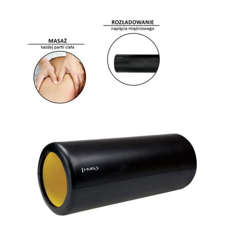 Fitness roller HMS BLACK \ YELLOW FS111 Accessories/Training equipment Your Sports Performance