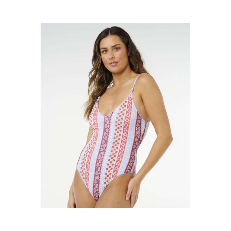 Women's RIP CURL Coastal Instinct Cheeky 1Pc Multicolor Swimsuit