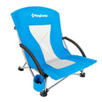 KingCamp Deluxe Blue Folding Camping Chair Low - KC3841 Akcesoria i sprzęt koszykarski/Sprzęt i akcesoria treningowe Your Sports Performance