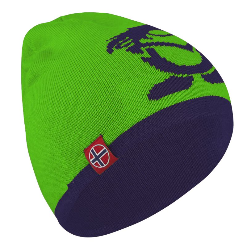 Trollkids Kids Troll Beanie knitted winter hat for girls/boys green (920-100) In preparation Your Sports Performance