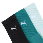 Puma Crew Socks 3 Pairs Black, Sea Green, Blue 880355 41
