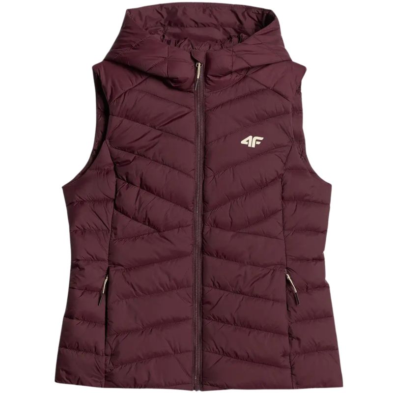 Women's 4F F372 Burgundy Vest 4FWAW26TVJAF372 60S