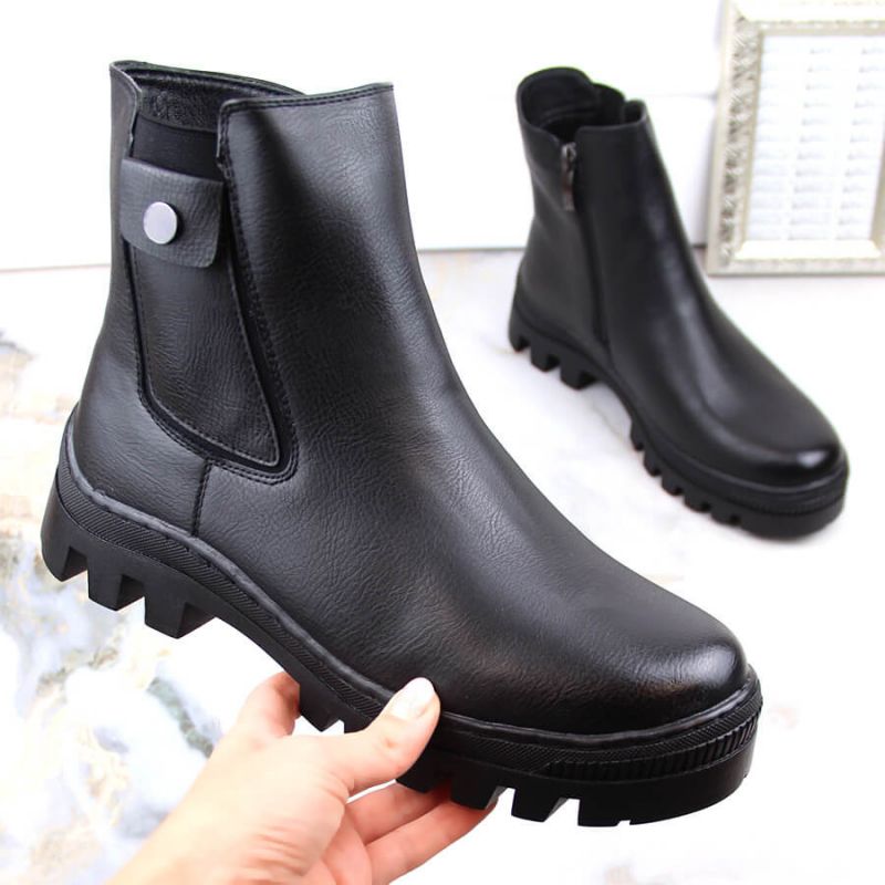 Potocki W WOL186 insulated ankle boots with a pocket, black Footwear/Outdoor/Potocki Your Sports Performance