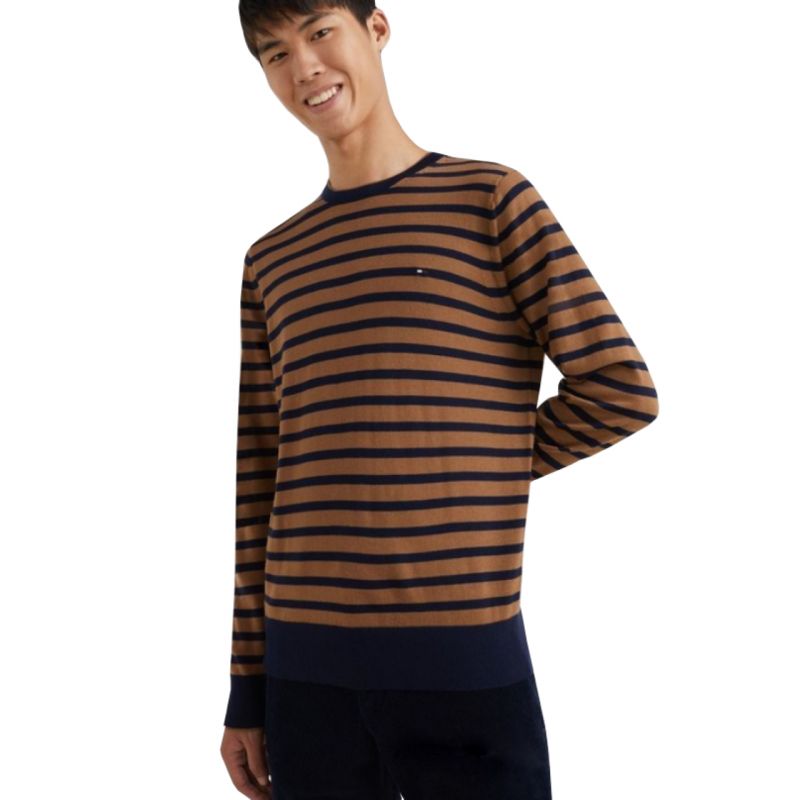Tommy Hilfiger Fine Gauge Merino Tipped C Neck Sweater M MW0MW25410 Clothing/Lifestyle/Tommy Hilfiger Tommy Hilfiger