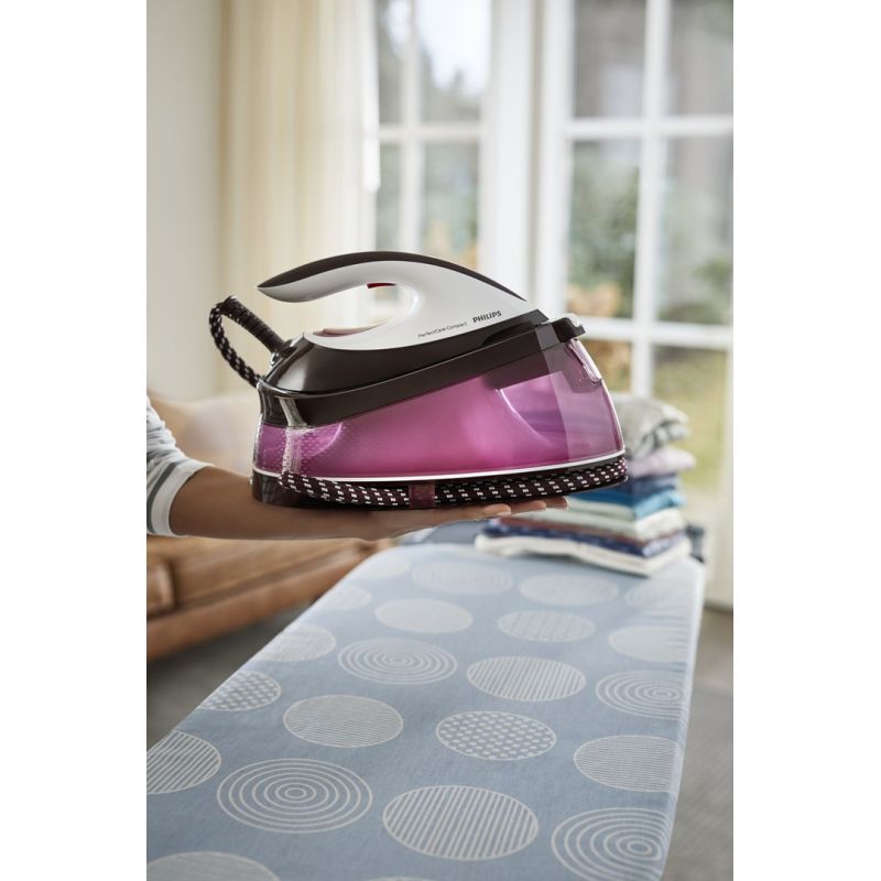 Philips GC7842/40 Steam Station 2400 W 1.5 L SteamGlide Plus Soleplate Purple, White AGD - Produkty/Żelazka i generatory pary Your Sports Performance