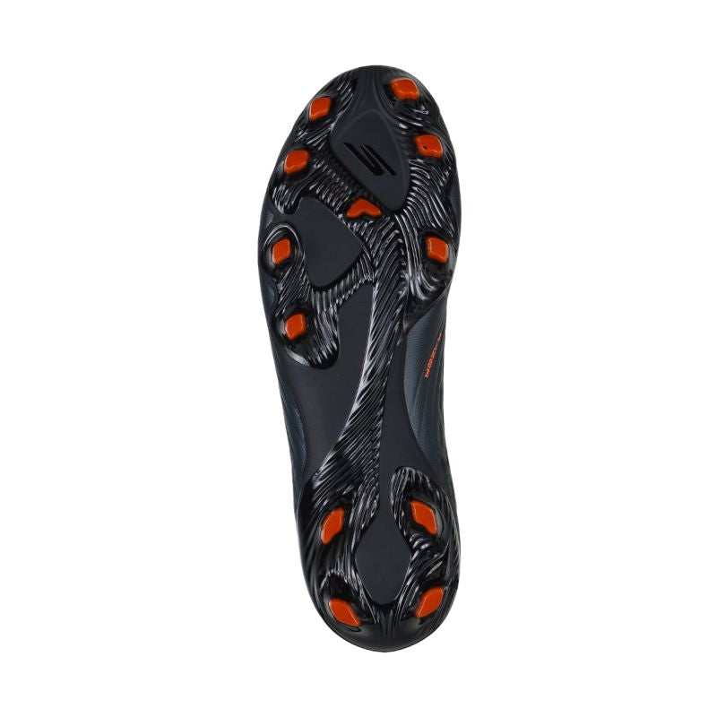 Skechers Razor 1.5 Academy FG Football Boots Black and Orange 252015 BKOR Skechers
