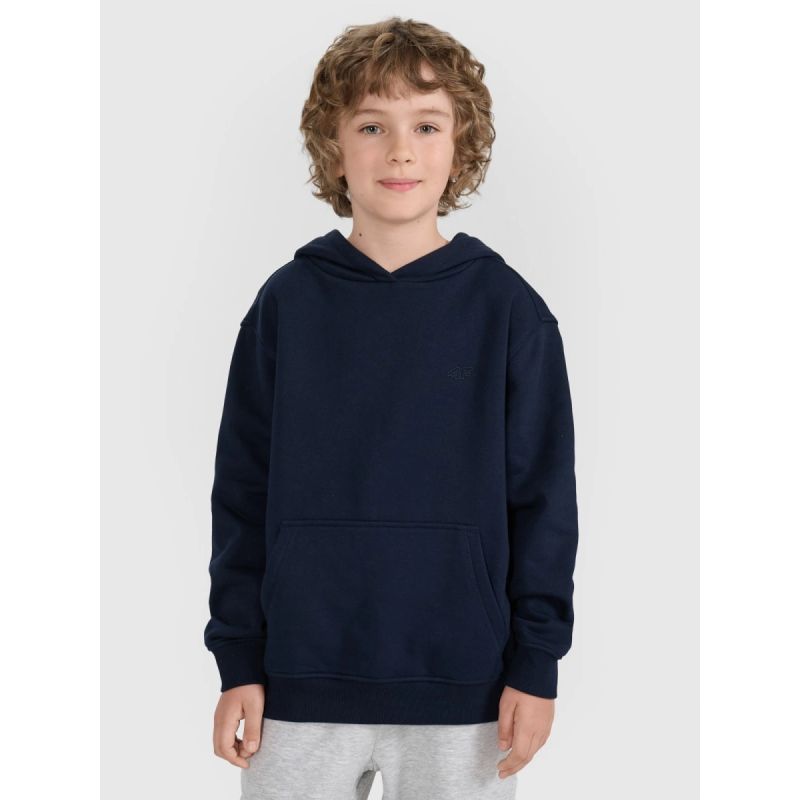 Boy's sweatshirt with hood, open, 4F 4FJRMM00TSWSM2482-31S *Kategoria tymczasowa Your Sports Performance
