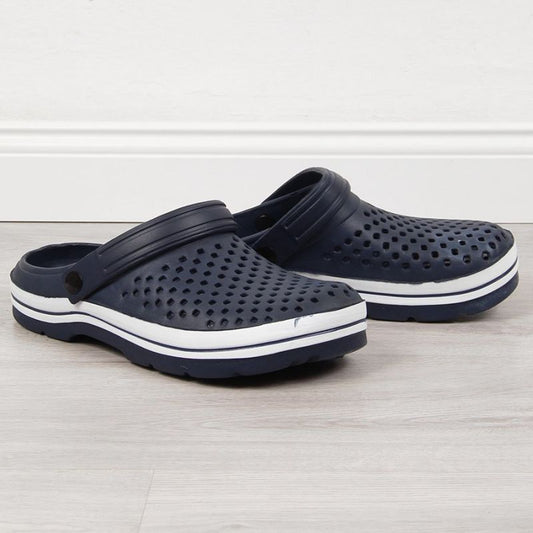 NEWS W EVE300B openwork foam slippers navy blue Footwear/Lifestyle/News Your Sports Performance