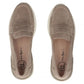 Women's beige leather platform loafers Filippo DP7528 Filippo