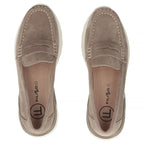 Women's beige leather platform loafers Filippo DP7528 Filippo