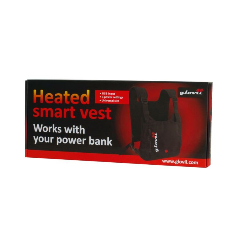 Glovii GV1U Heated Vest (Universal; Black) Clothing Your Sports Performance