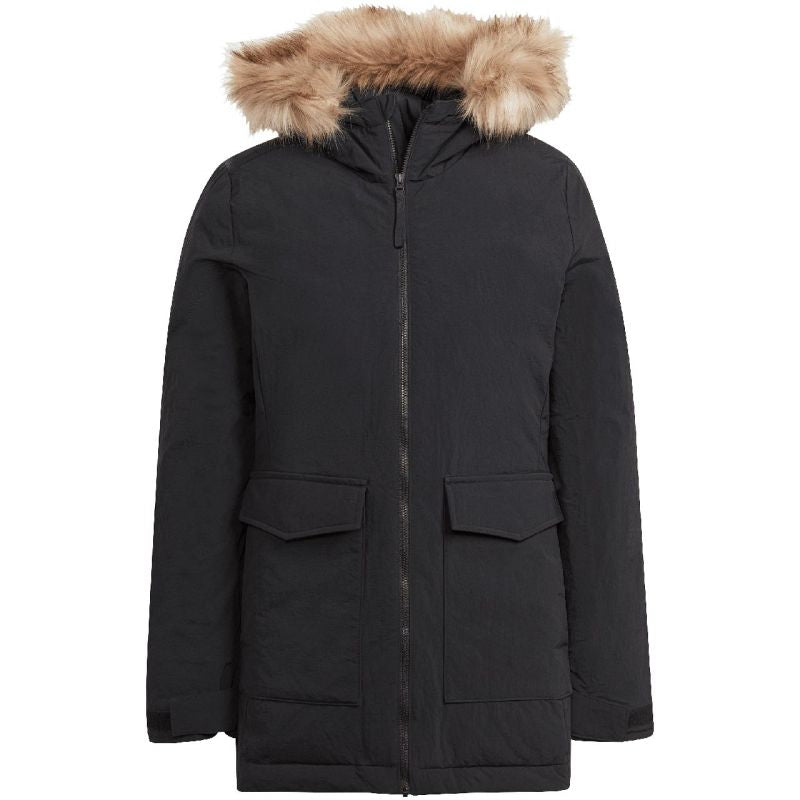 Adidas Parka Hooded Fur W IJ8260 Clothing/Lifestyle Adidas