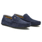 Men's leather moccasins, navy blue, Filippo MP923 Filippo